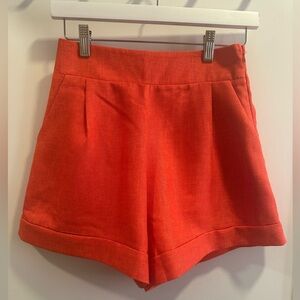 Women's Orange Shorts